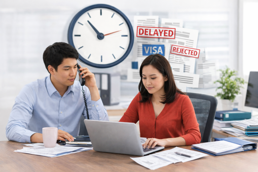 CRICOS admissions team issuing CoEs