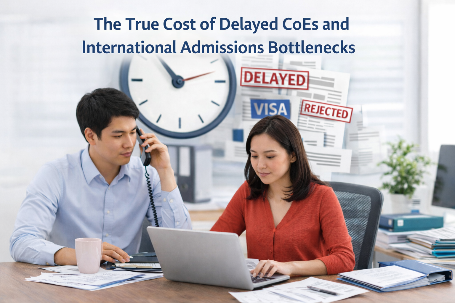 CRICOS admissions team issuing CoEs